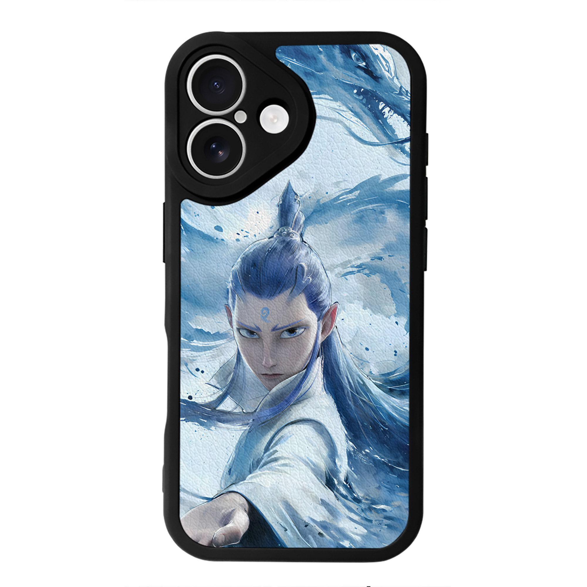 （画像用） Ne Zha 2 ナタ 魔童の大暴れ 【iPhone 16シリーズ対応】シリコンスマホケース（レザー調） 材質：シリコン